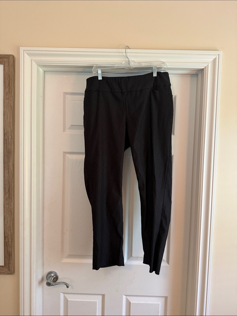 Tribal Charcoal Grey Pull-On Capri Pants